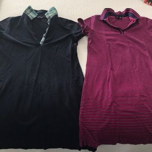 Two lands end polo tee shirt dresses